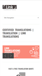 Mobile Screenshot of link-translations.com