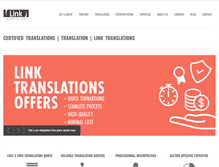 Tablet Screenshot of link-translations.com